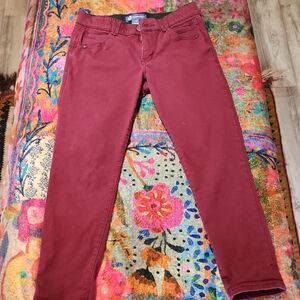 Democracy Women's Deep Red Skinny Jeans